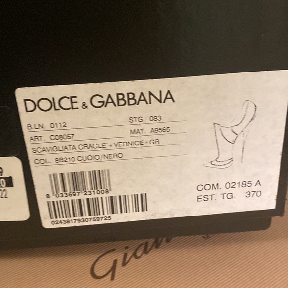 Dolce Gabbana shoes heel . Size 7, in the original box - Picture 8 of 9